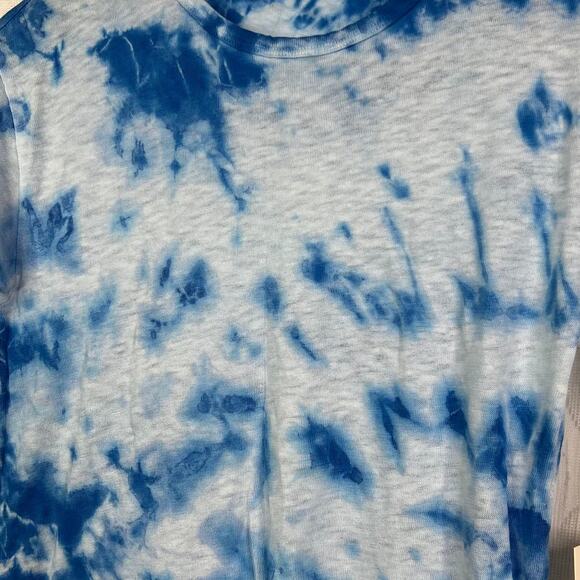AMO Scoop Neck Tee Slub Jersey - Sky Tie Dye Size XS NWT $160 - Picture 9 of 11